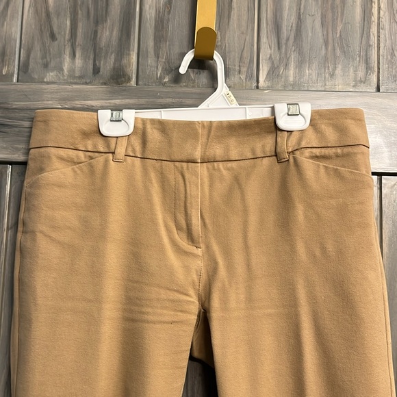New York and Company size 4 Skinny leg Dress Pants in a tan color - Picture 2 of 13